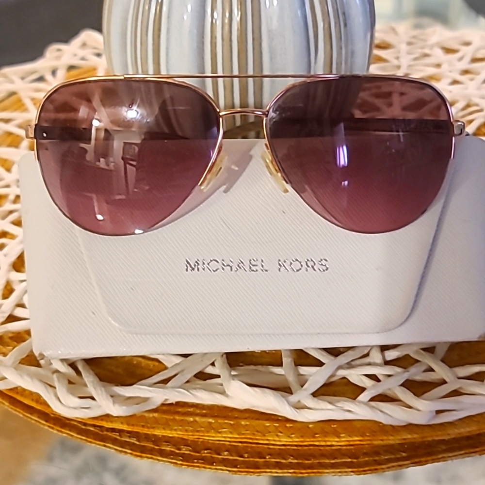 Womens Micheal Kors Collection Aviator Sunglasses